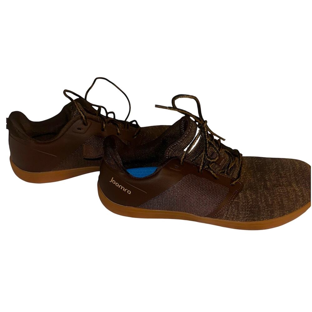 Joomra Mens Barefoot Minimalist Shoes Brown Gum Sole EU 45 US 11